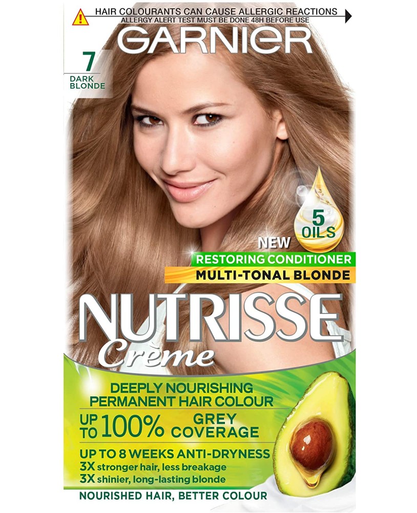 Garnier Nutrisse - Permanent blonde hair dye - 7 DARK BLONDE